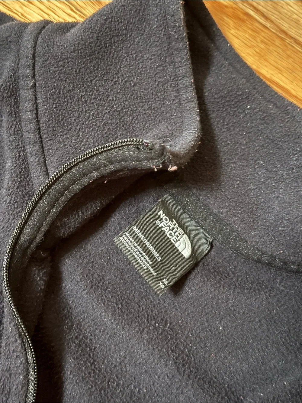 The North Face Red and Black Half-Zip Fleece Pullover